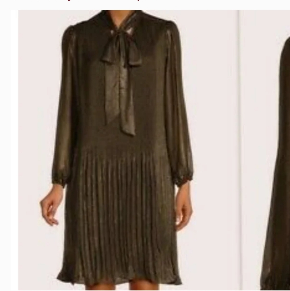Nanette lepore very black dress gold size 10